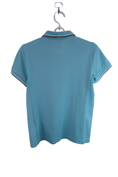 【美品】Munsingwear(マンシングウェア) ポロシャツ エメラルドグリーン レディース M ゴルフ用品 2401-0009 中古