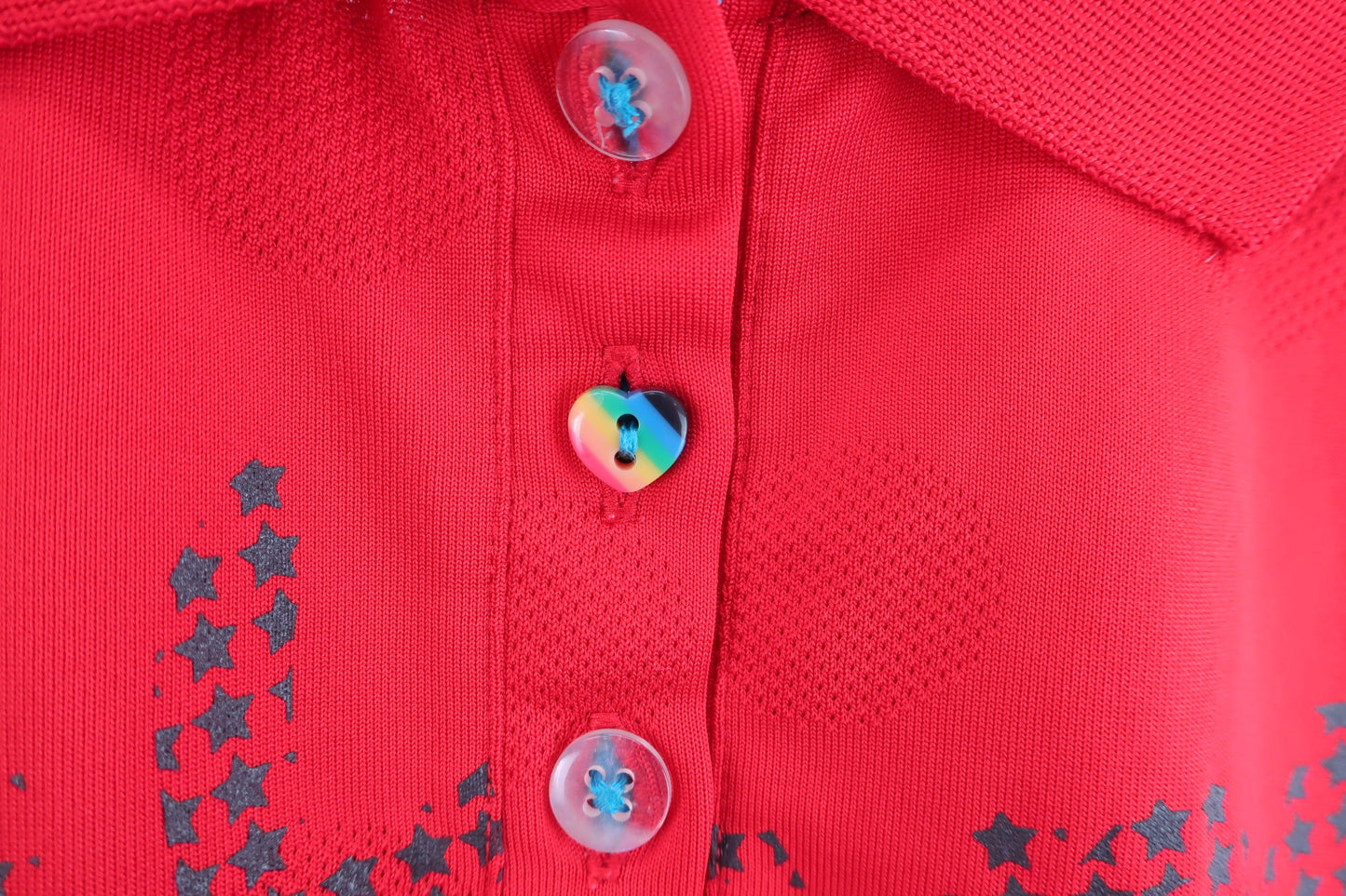 【美品】FILA GOLF(フィラゴルフ) ポロシャツ 赤 レディース L ゴルフ用品 2401-0012 中古
