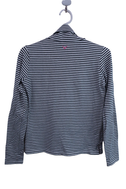 【美品】Callaway(キャロウェイ) ハイネックシャツ 白黒ボーダー レディース S 241-254849 ゴルフ用品 2402-0002 中古