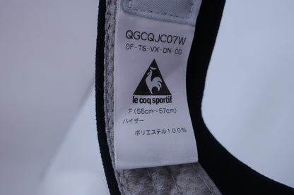 le coq sportif(ルコックスポルティフ) サンバイザー 黒 レディース 55~57cm A