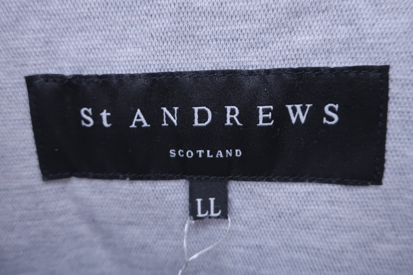 St ANDREWS(セントアンドリュース) 長袖ポロシャツ グレー白 メンズ LL 042-9261951 A