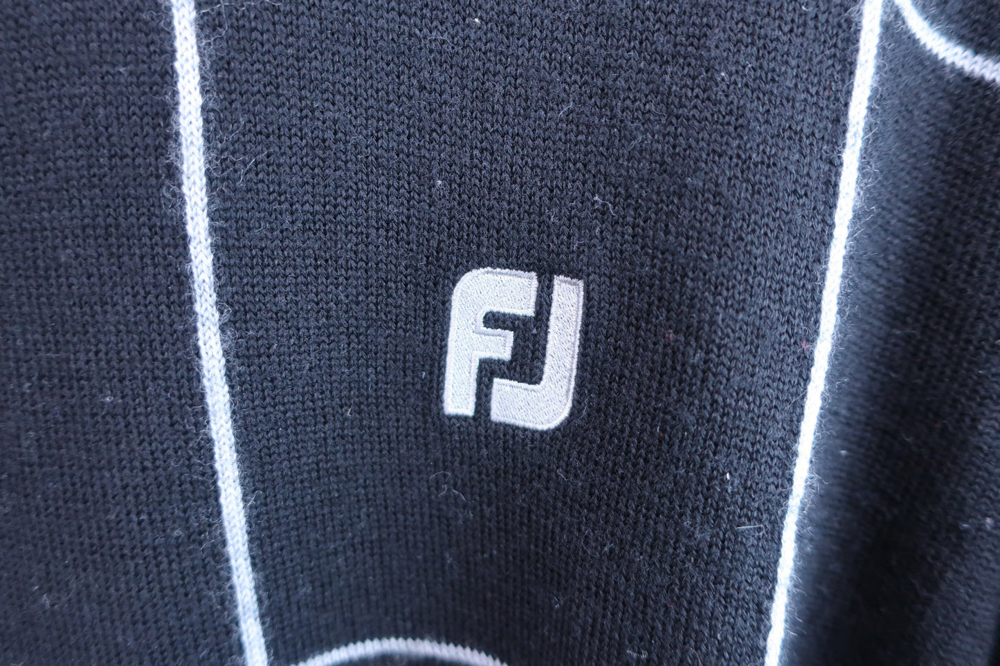 FOOTJOY(フットジョイ) ハーフジップニットブルゾン 黒 メンズ L JP-F14-26 A