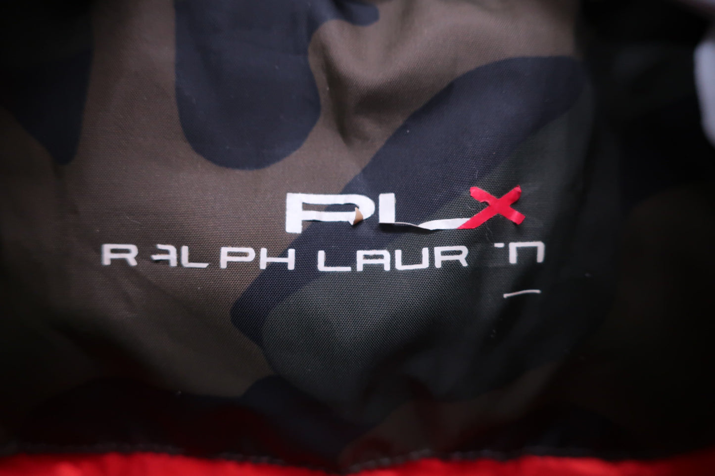 RALPH LAUREN(ラルフローレン) ダウンベスト(収納袋付) カモフラ柄 / オレンジ レディース A