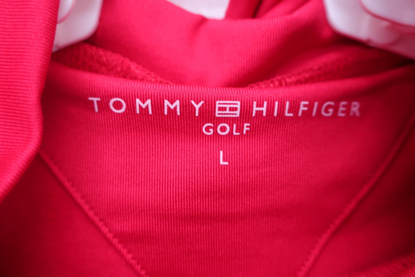 TOMMY HILFIGER GOLF(トミーヒルフィガーゴルフ) ハイネックシャツ 赤 レディース L THLA759 N