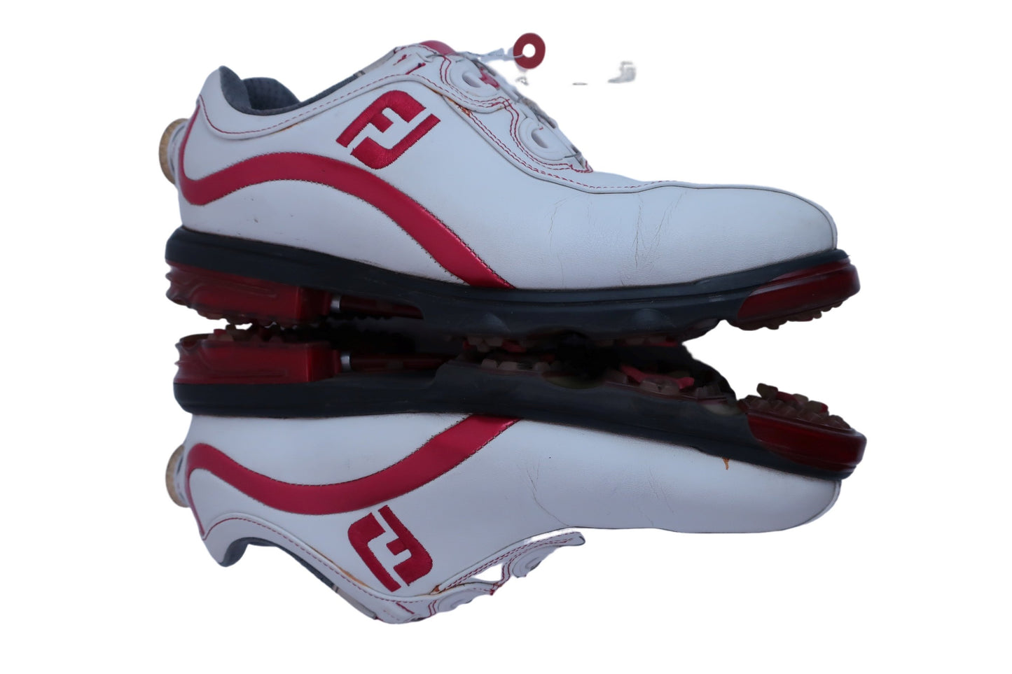 FOOTJOY(フットジョイ) ダイヤル式ゴルフシューズ 白赤 メンズ 24.5cm 59820J A