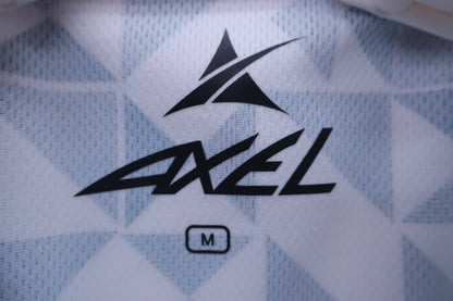 AXEL(アクセル) FAN付き空調半袖ポロシャツ グレー系幾何学模様 メンズ M A