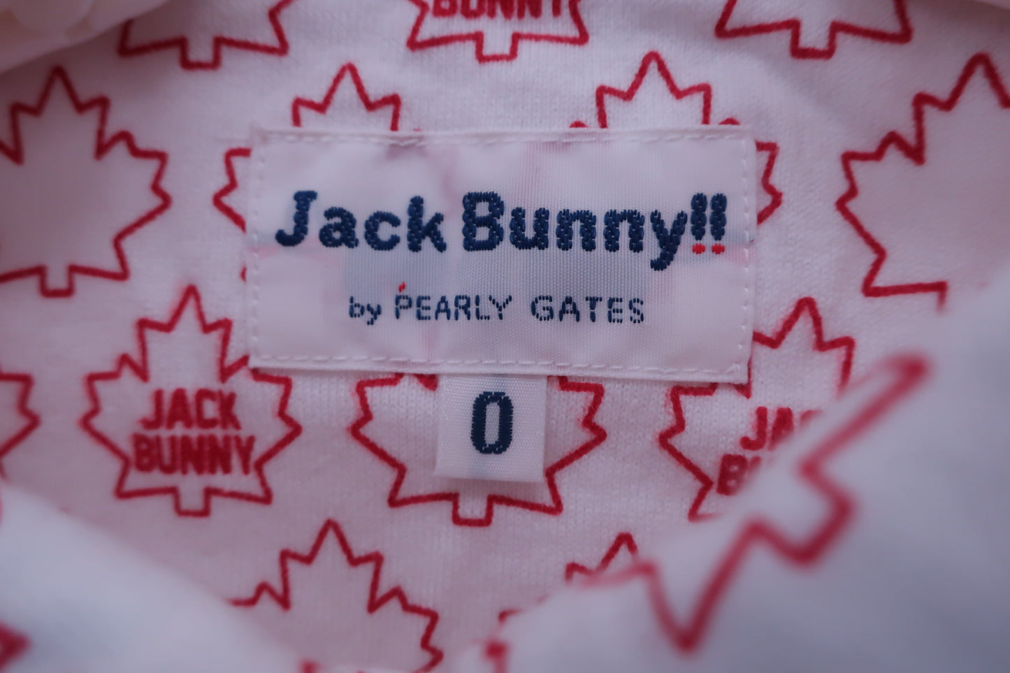 Jack Bunny(ジャックバニー) ポロシャツ 赤白ロゴ柄 レディース 0 263-6260712 A