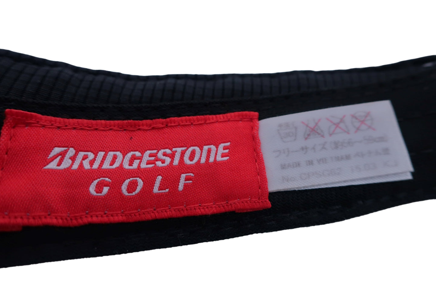 BRIDGESTONE GOLF(ブリヂストンゴルフ) サンバイザー 黒 メンズ フリーサイズ B