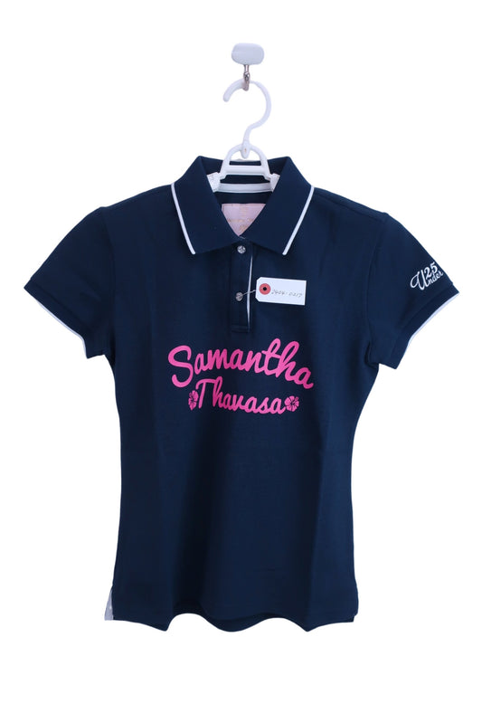 【超美品】Samantha Thavasa(サマンサタバサ) ポロシャツ 紺 レディース M ゴルフ用品 2404-0217 中古