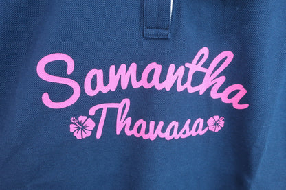 【超美品】Samantha Thavasa(サマンサタバサ) ポロシャツ 紺 レディース M ゴルフ用品 2404-0217 中古