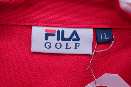 FILA GOLF(フィラゴルフ) ポロシャツ 赤 メンズ LL A