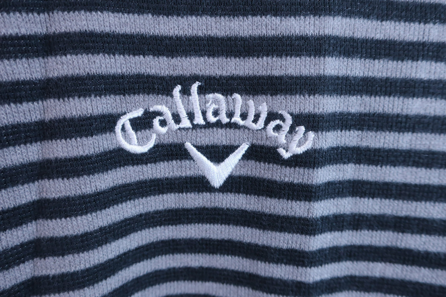 Callaway(キャロウェイ) ハイネックシャツ 黒ボーダー メンズ LL A