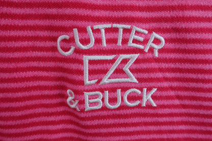 CUTTER&BUCK(カッター＆バック) ハイネックシャツ ピンクボーダー メンズ LL N