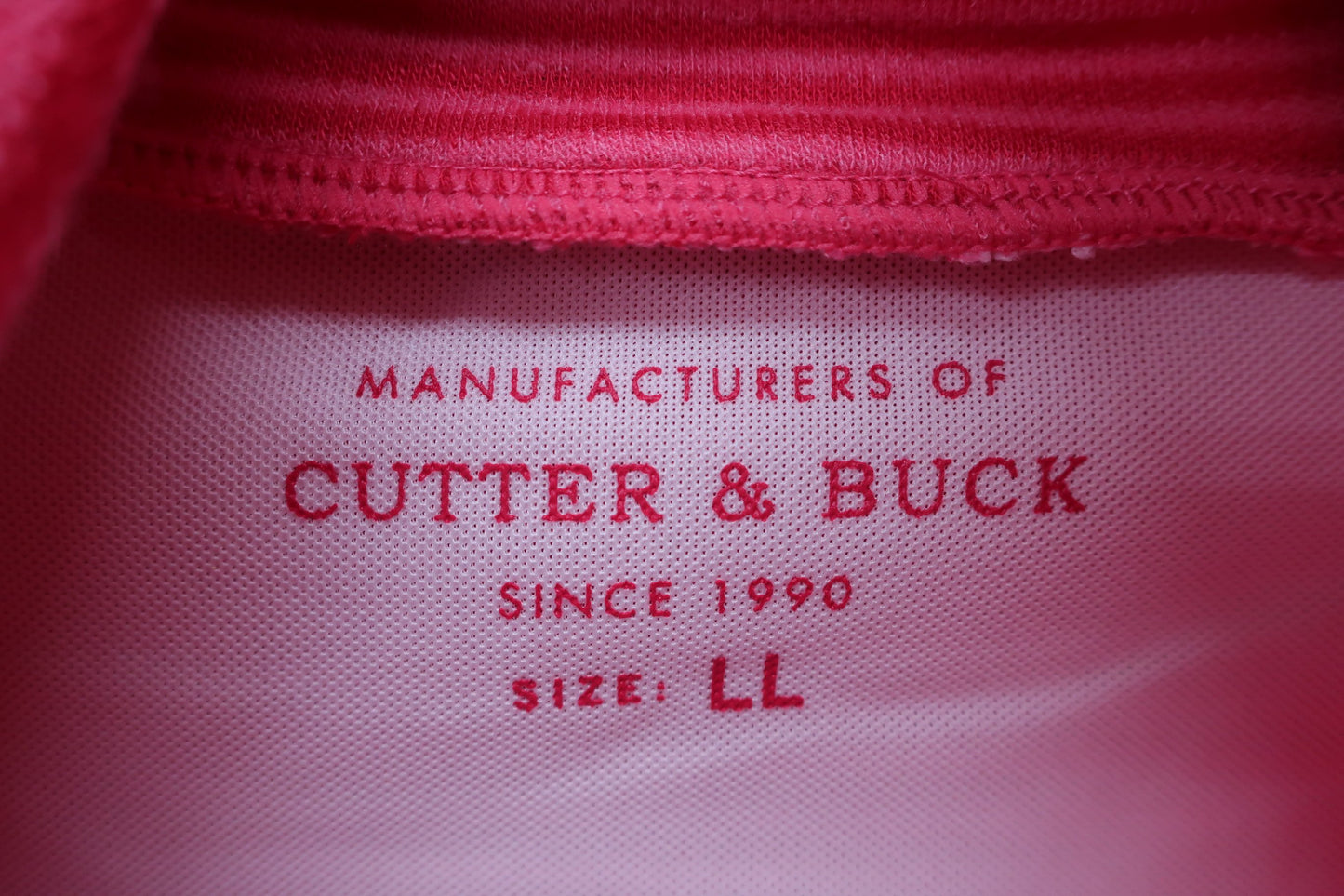 CUTTER&BUCK(カッター＆バック) ハイネックシャツ ピンクボーダー メンズ LL N