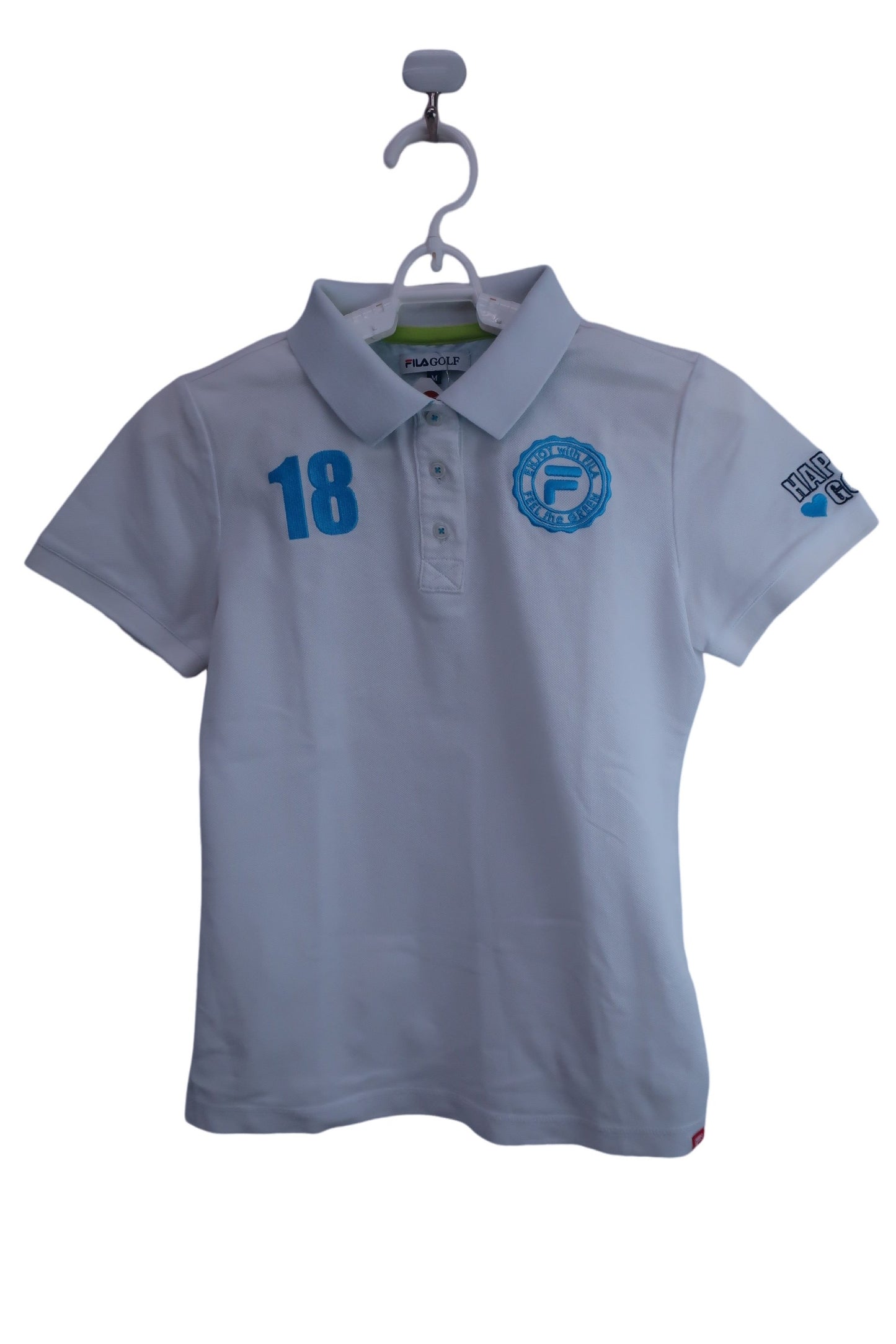 FILA GOLF(フィラゴルフ) ポロシャツ 白 レディース M ゴルフ用品 2404-0527 中古