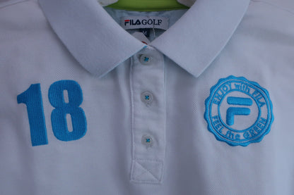 FILA GOLF(フィラゴルフ) ポロシャツ 白 レディース M ゴルフ用品 2404-0527 中古