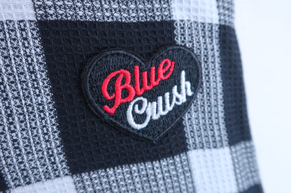 【未使用品】BLUE CRUSH(ブルークラッシュ) スカート（インナーパンツ付き） 黒チェック レディース L ゴルフ用品 2404-0561 新品