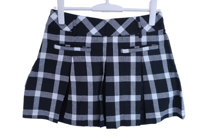 【未使用品】BLUE CRUSH(ブルークラッシュ) スカート（インナーパンツ付き） 黒チェック レディース L ゴルフ用品 2404-0561 新品