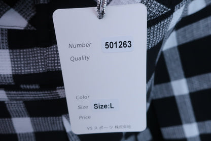 【未使用品】BLUE CRUSH(ブルークラッシュ) スカート（インナーパンツ付き） 黒チェック レディース L ゴルフ用品 2404-0561 新品