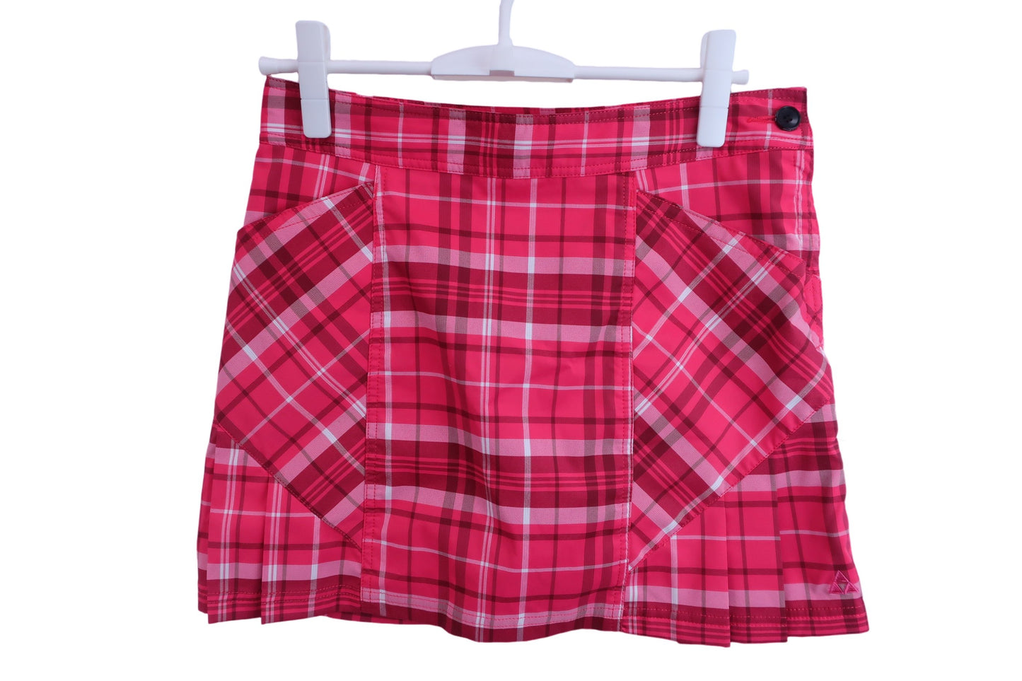 【美品】FISCHER(フィッシャー) スカート 赤チェック レディース L ゴルフ用品 2404-0563 中古