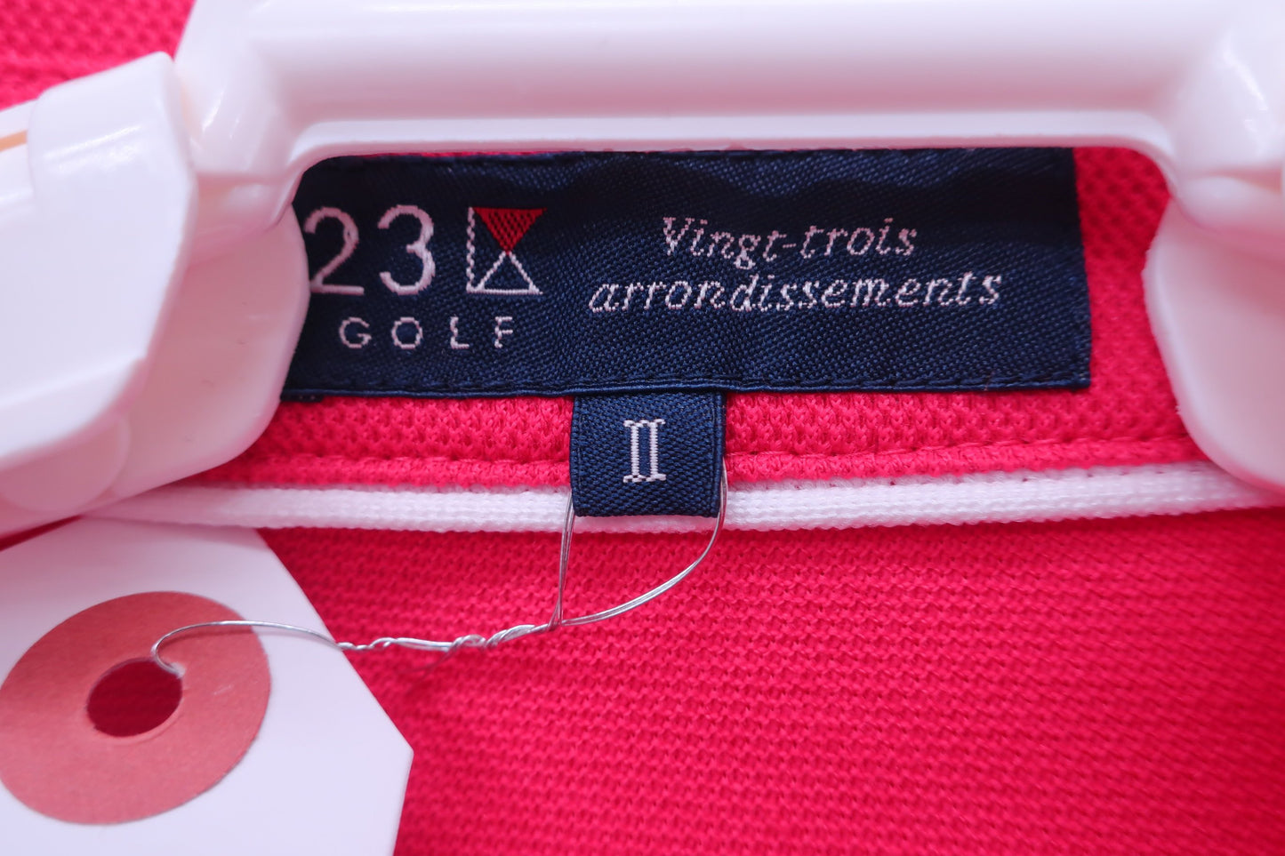 【美品】23区 GOLF(23区ゴルフ) ポロシャツ 赤 レディース ? ゴルフ用品 2404-0684 中古