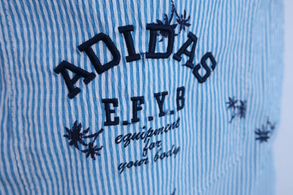 【美品】adidas(アディダス) スカート 青ストライプ レディース L/G ゴルフ用品 2404-0824 中古