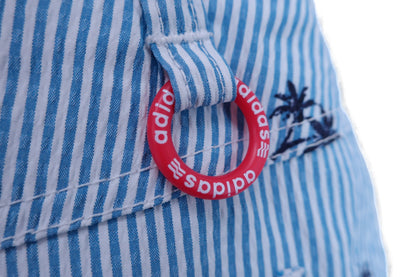 【美品】adidas(アディダス) スカート 青ストライプ レディース L/G ゴルフ用品 2404-0824 中古