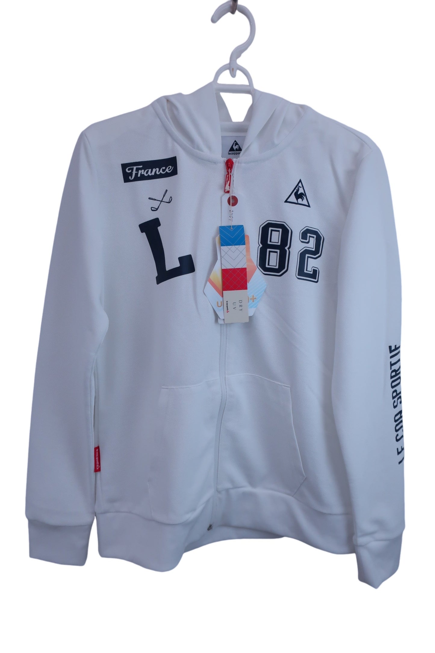 le coq sportif(ルコックスポルティフ) パーカー 白 レディース L QGL4616 N