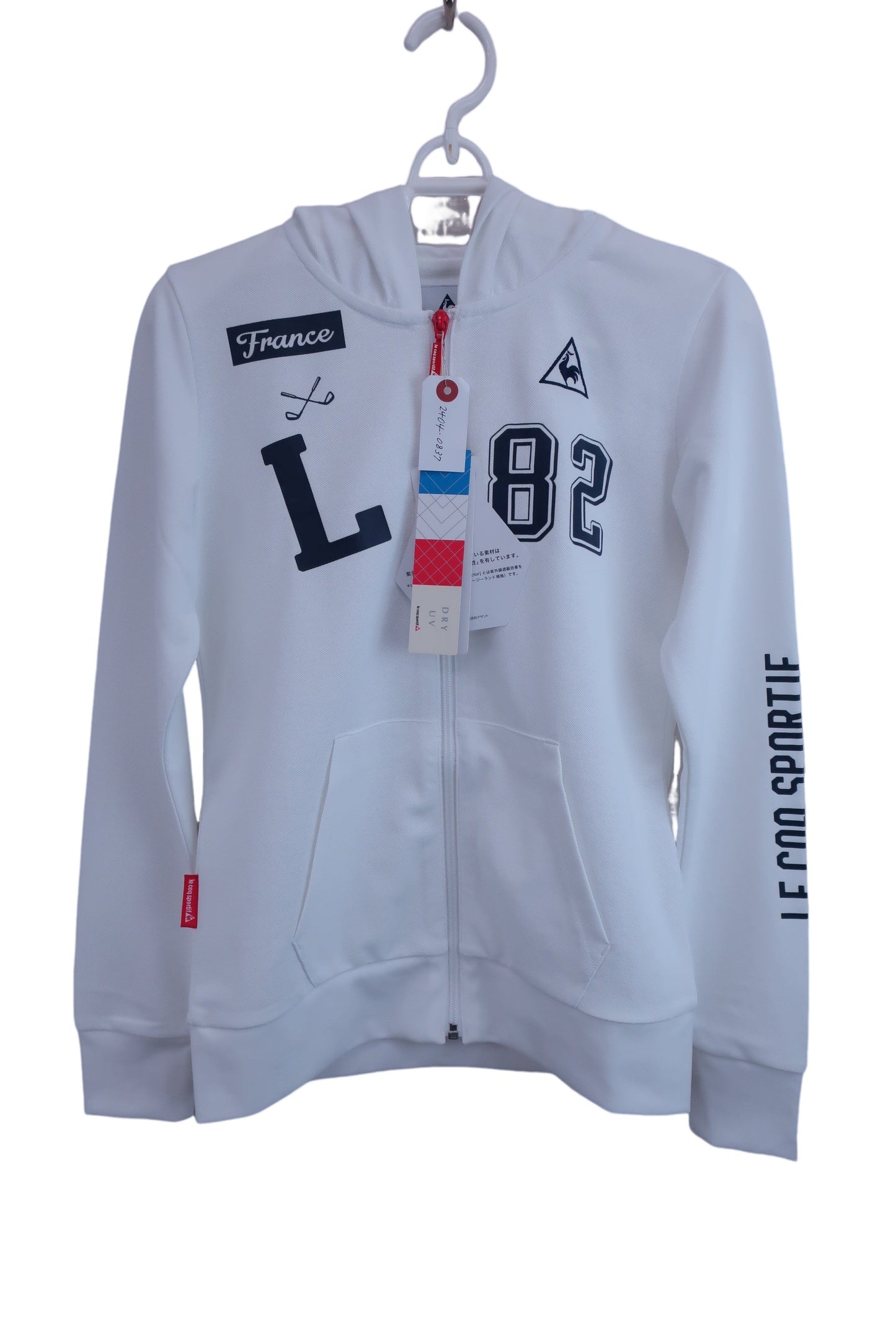 le coq sportif(ルコックスポルティフ) パーカー 白 レディース S QGL4616 N