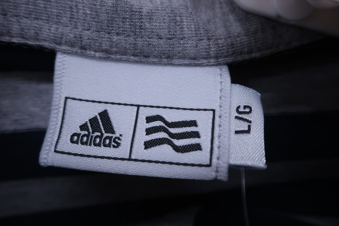 adidas(アディダス) ワンピース（インナーパンツ付き） グレーネイビーボーダー レディース L A03384 N