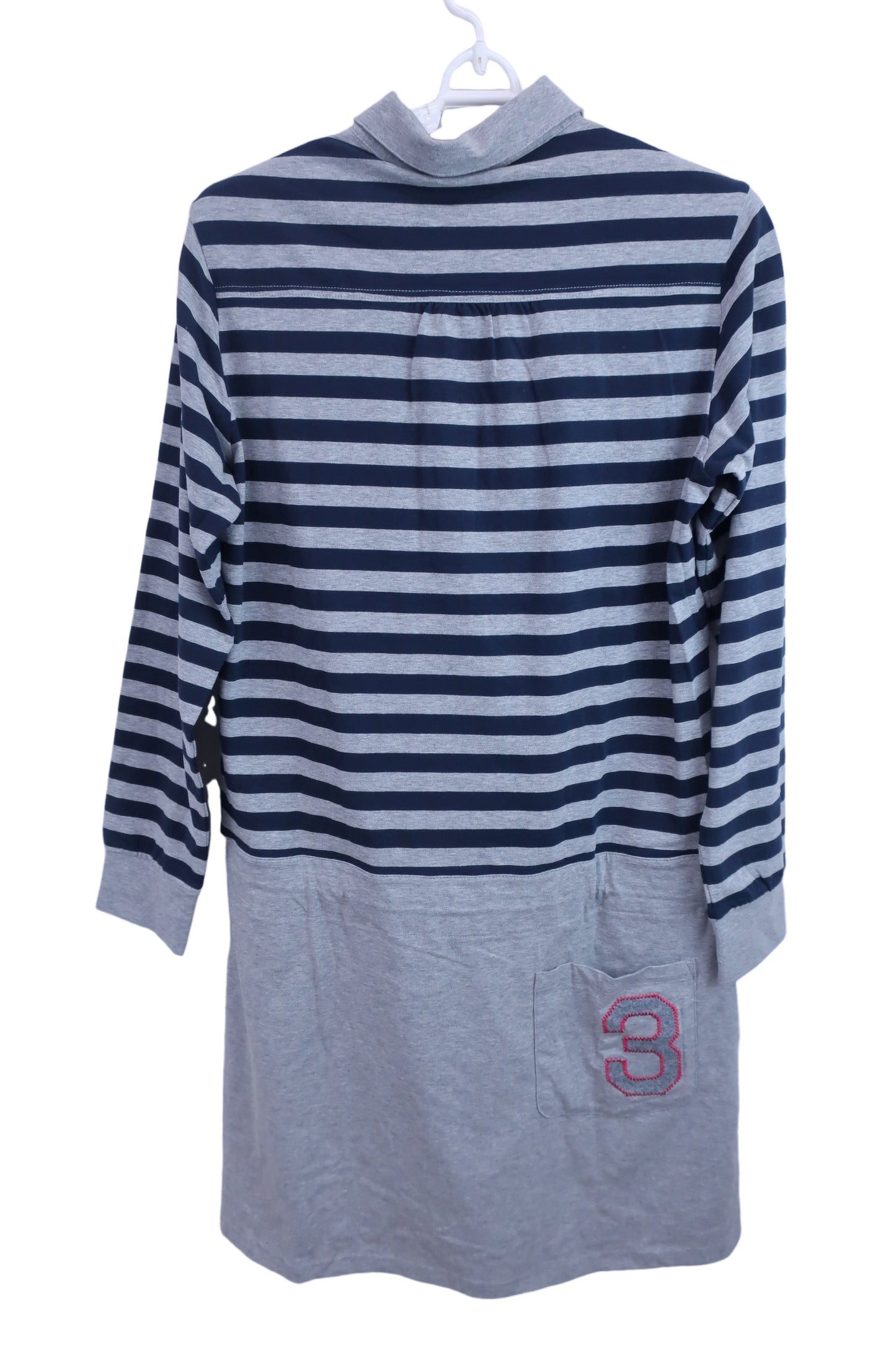 adidas(アディダス) ワンピース（インナーパンツ付き） グレーネイビーボーダー レディース L A03384 N