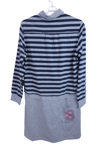 adidas(アディダス) ワンピース（インナーパンツ付き） グレーネイビーボーダー レディース L A03384 N