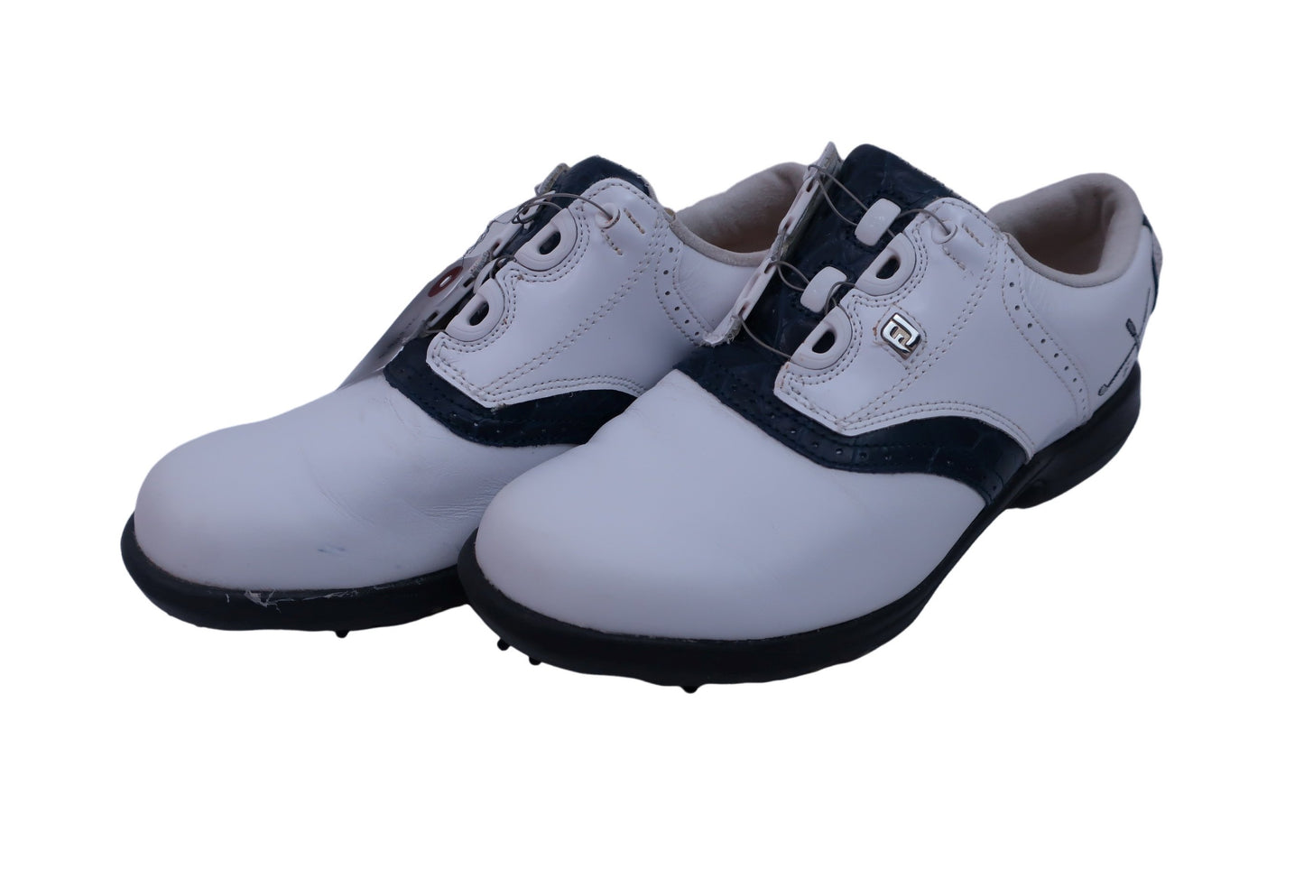 FOOTJOY(フットジョイ) ダイヤル式ゴルフシューズ 白紺 レディース 23.5cm A