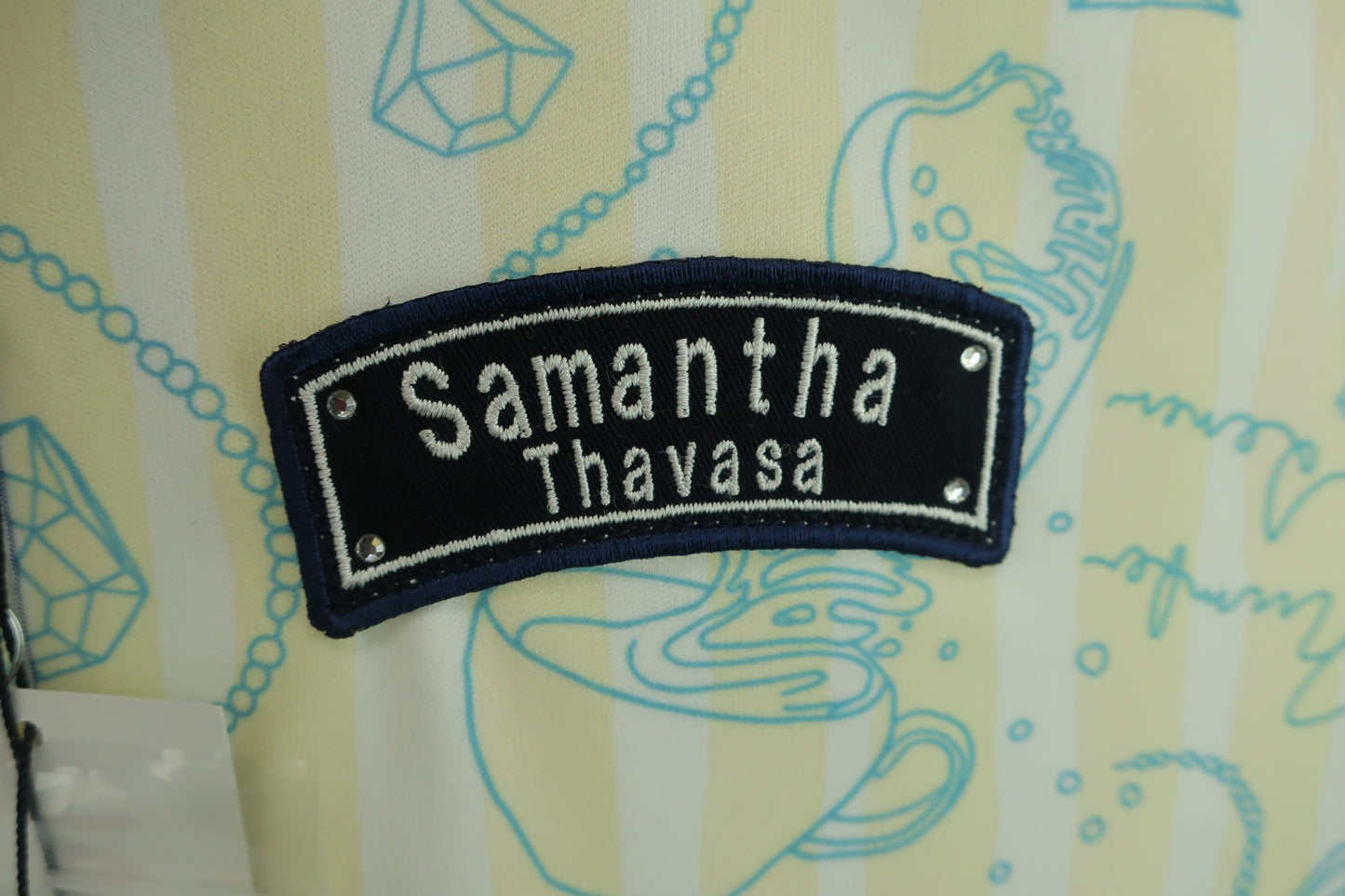 【未使用品】Samantha Thavasa(サマンサタバサ) ポロシャツ 黄色総柄 レディース 36 ゴルフ用品 2404-0950 新品