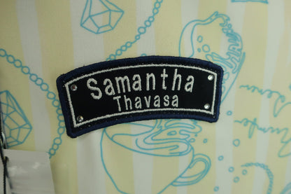 【未使用品】Samantha Thavasa(サマンサタバサ) ポロシャツ 黄色総柄 レディース 36 ゴルフ用品 2404-0950 新品