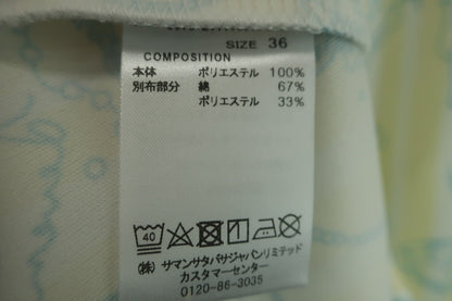 【未使用品】Samantha Thavasa(サマンサタバサ) ポロシャツ 黄色総柄 レディース 36 ゴルフ用品 2404-0950 新品