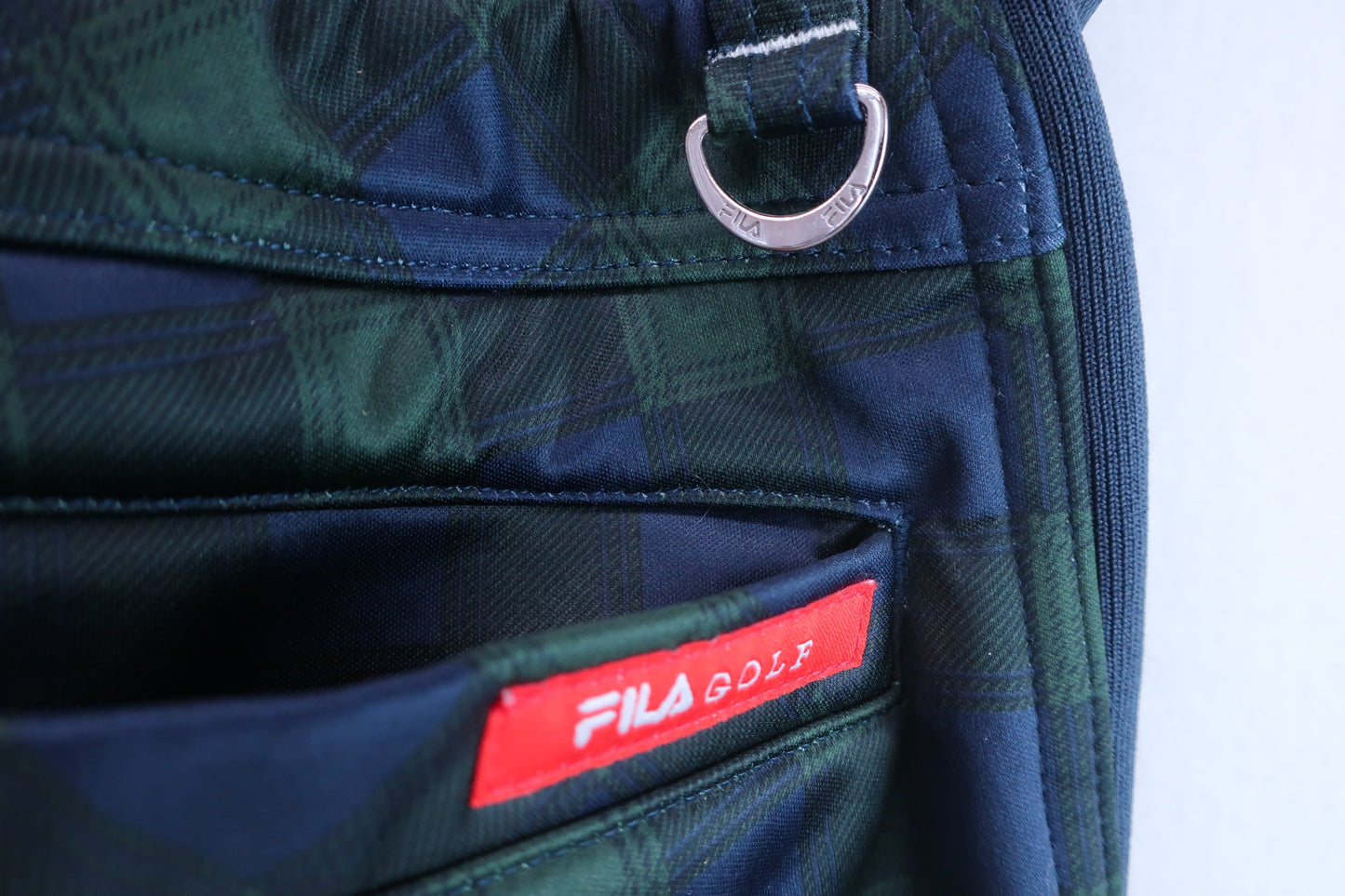 FILA GOLF(フィラゴルフ) パンツ 緑ネイビーチェック レディース S A