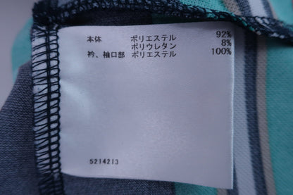 【美品】Munsingwear(マンシングウェア) ワンピース（インナーパンツ付き） 緑紺ストライプ レディース M ゴルフ用品 2405-0245 中古