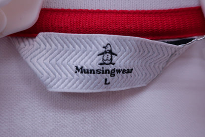 【美品】Munsingwear(マンシングウェア) ポロシャツ 白 レディース M ゴルフ用品 2405-0248 中古
