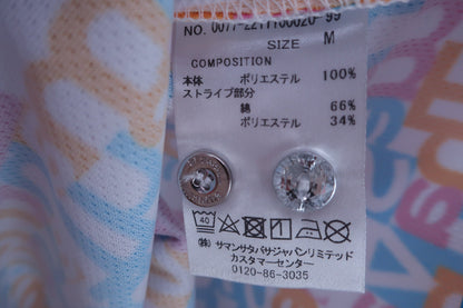 【未使用品】Samantha Thavasa(サマンサタバサ) ポロシャツ カラフルロゴ柄 レディース M 0077-2211100020 ゴルフ用品 2405-0327 新品