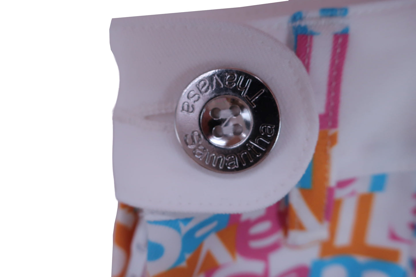 【未使用品】Samantha Thavasa(サマンサタバサ) スカート カラフルロゴ柄 レディース M 0077-2212200021 ゴルフ用品 2405-0328 新品