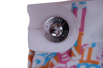 【未使用品】Samantha Thavasa(サマンサタバサ) スカート カラフルロゴ柄 レディース M 0077-2212200021 ゴルフ用品 2405-0328 新品