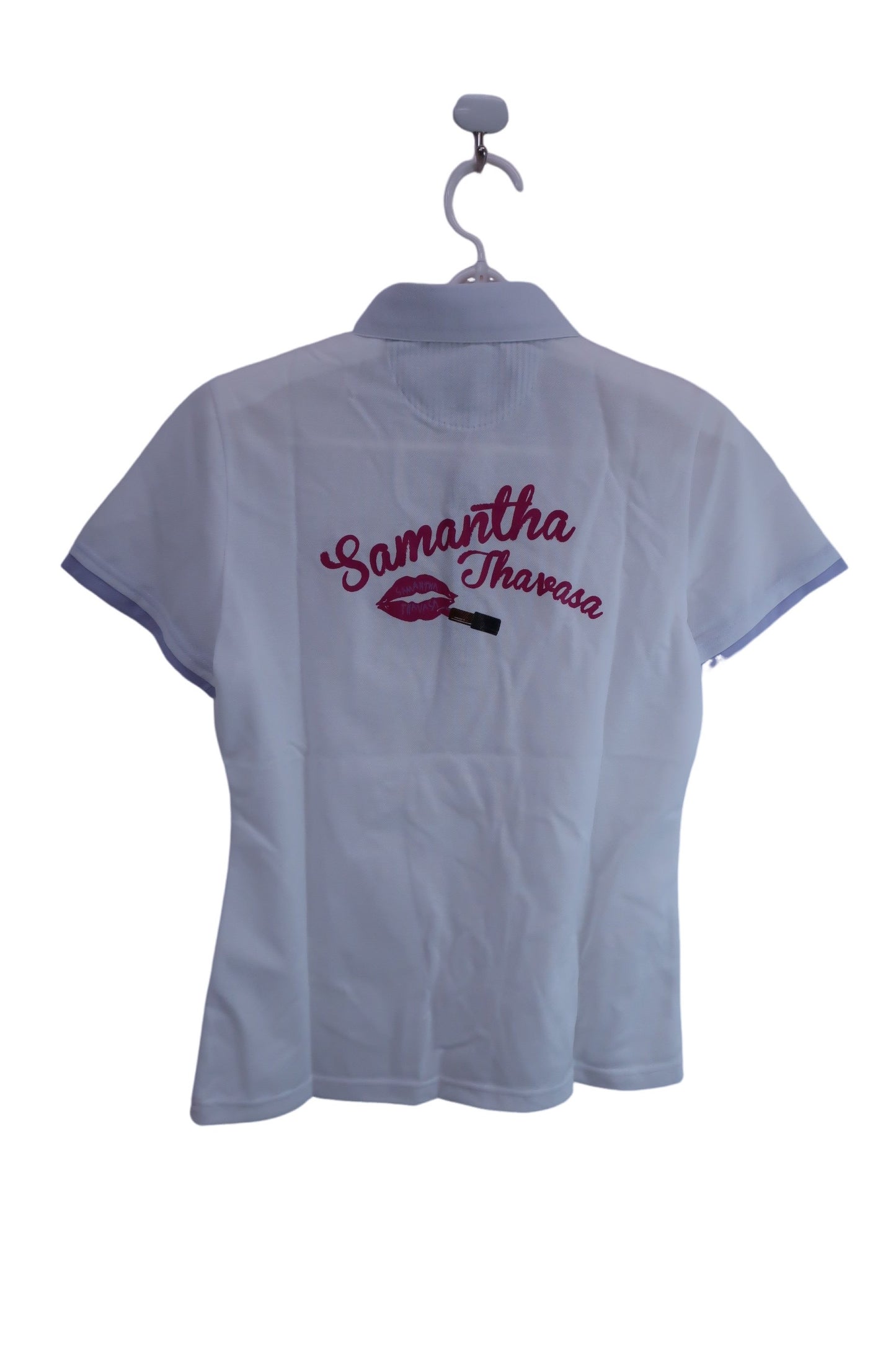 【未使用品】Samantha Thavasa(サマンサタバサ) ポロシャツ ホワイト レディース 38 ゴルフ用品 2405-0335 新品