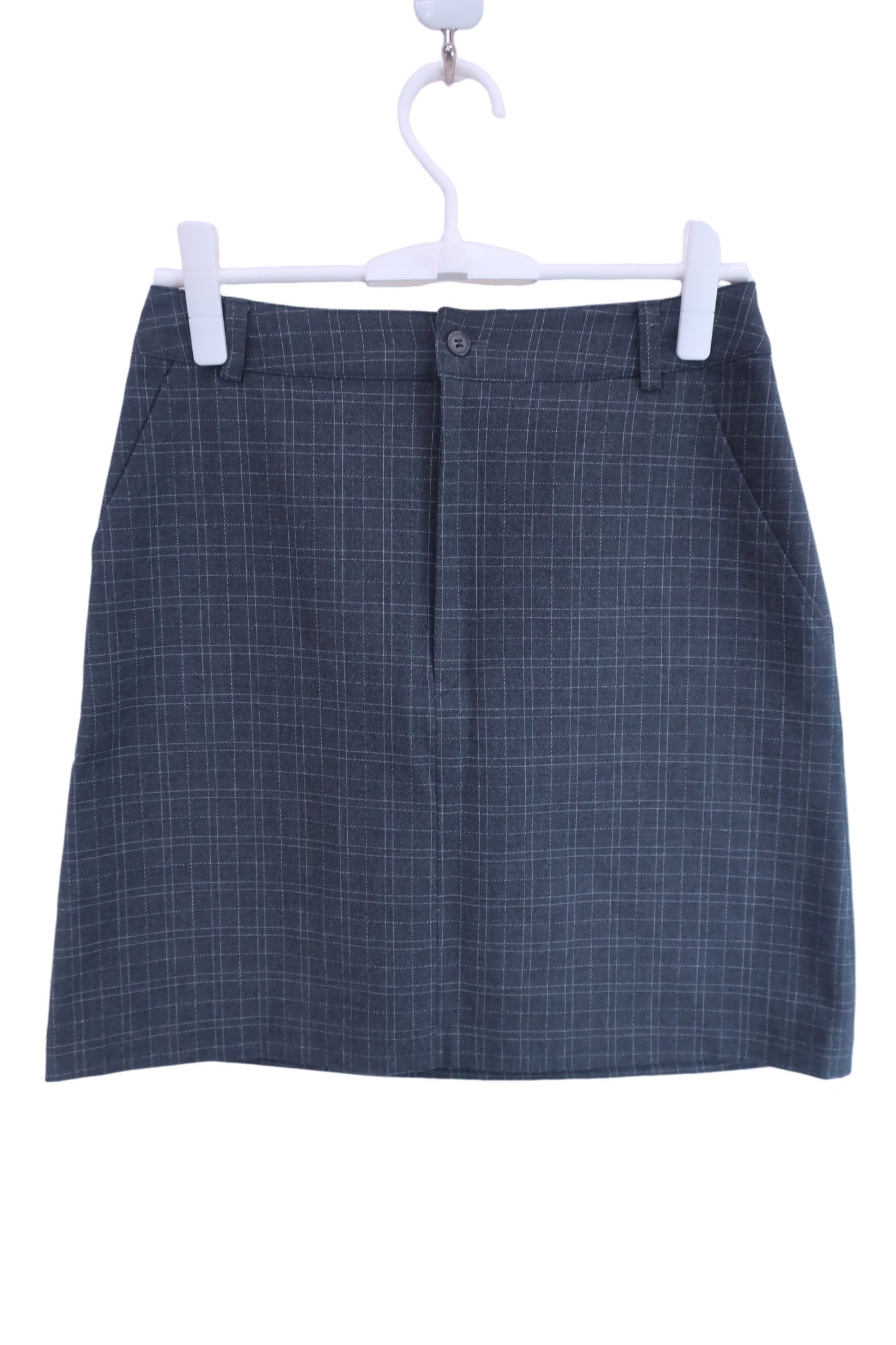 【美品】ZOY(ゾーイ) スカート グレーチェック レディース L ゴルフ用品 2405-0399 中古