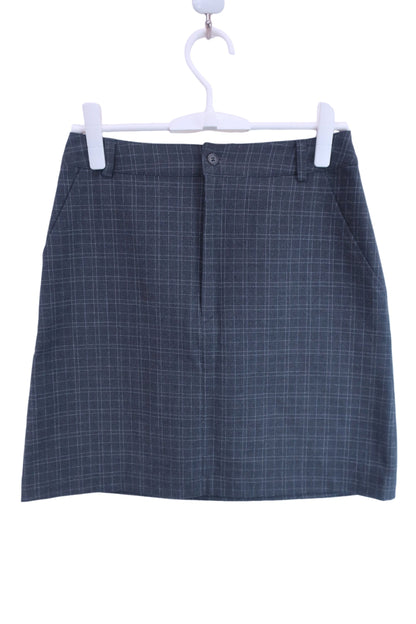 【美品】ZOY(ゾーイ) スカート グレーチェック レディース L ゴルフ用品 2405-0399 中古