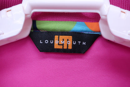 【美品】LOUDMOUTH(ラウドマウス) ポロシャツ ピンク レディース M ゴルフ用品 2405-0415 中古