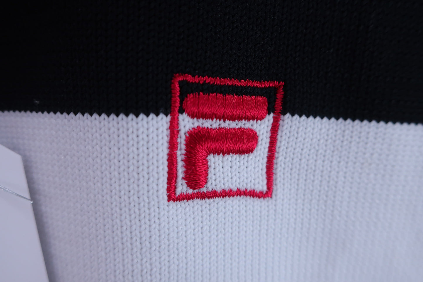 FILA GOLF(フィラゴルフ) ポロシャツ 白黒ボーダー レディース LL ゴルフ用品 2405-0453 中古
