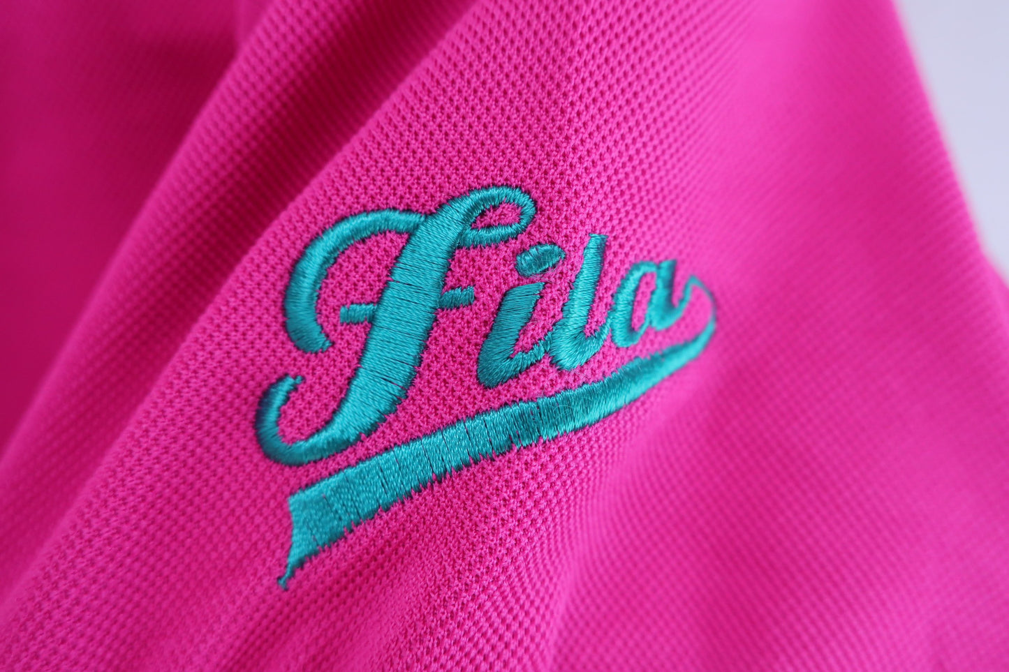 【美品】FILA GOLF(フィラゴルフ) ポロシャツ ピンク レディース L ゴルフ用品 2406-0018 中古