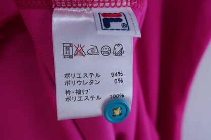 【美品】FILA GOLF(フィラゴルフ) ポロシャツ ピンク レディース L ゴルフ用品 2406-0018 中古