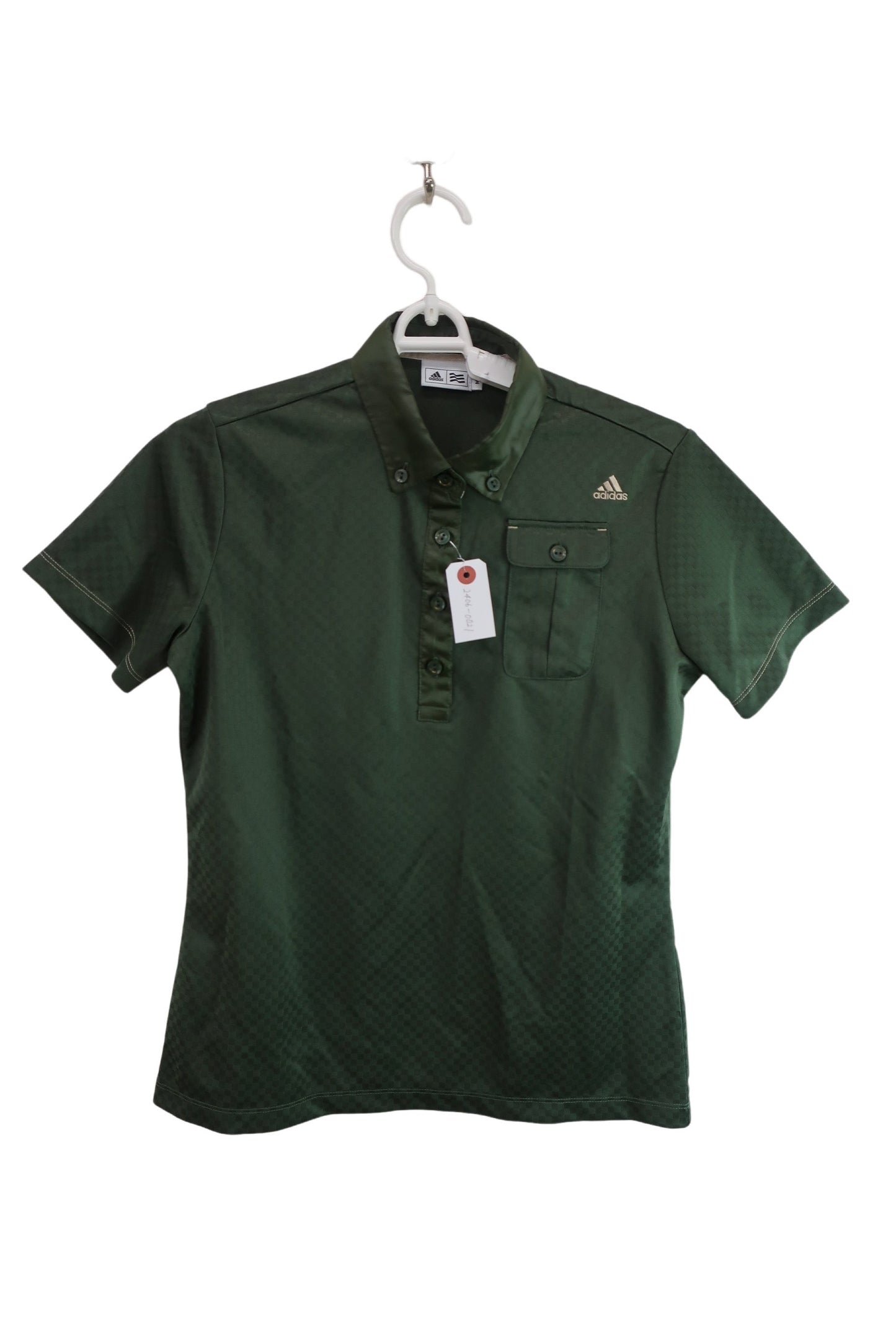 【美品】adidas(アディダス) ポロシャツ カーキ レディース M ゴルフ用品 2406-0021 中古